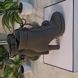 Army green Guess boots